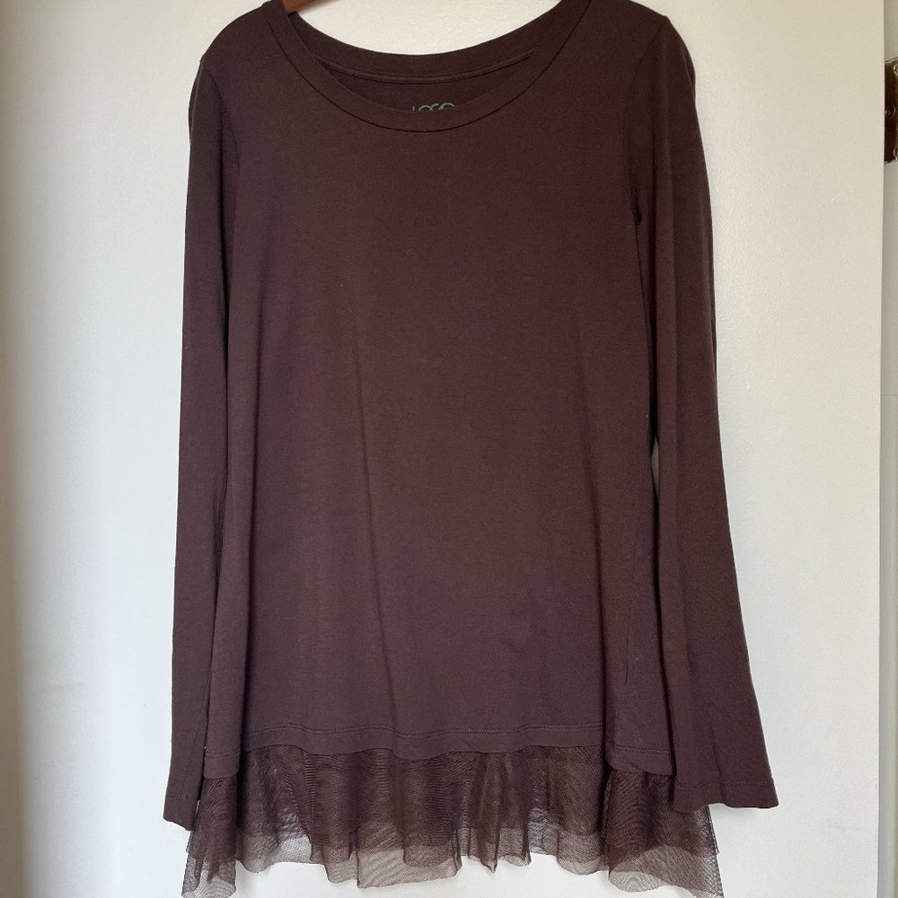 TOP WITH LACEY TRIM
